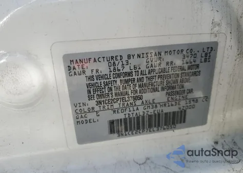 2014 Nissan Versa Note S z USA, uszkodzony, nr VIN 3N1CE2CP7EL376050